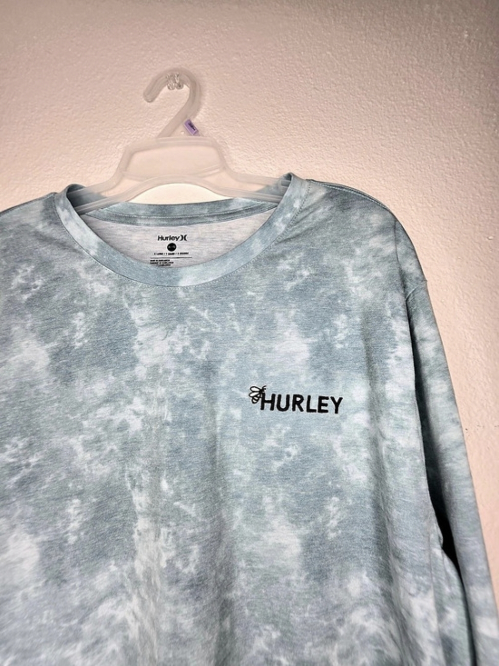 Hurley Blue Tie-Dye Long Sleeve Shirt XL